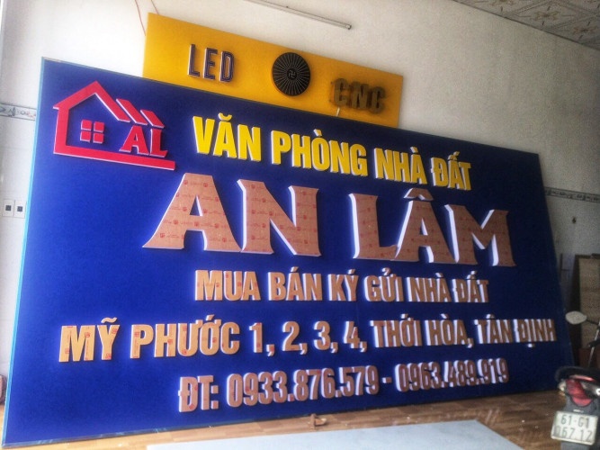 chuyên thi công bảng hiệu quảng cáo Bình Dương