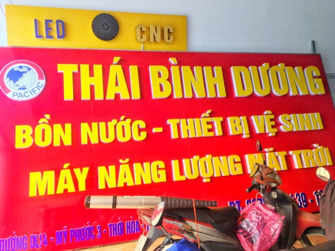 làm bảng hiệu giá rẻ tại Bình Dương
