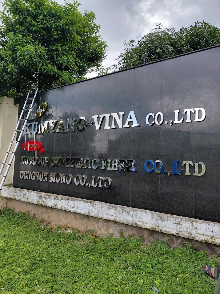 CHỮ NỔI INIOX CÔNG TY KUMYANG VINA