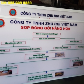 BẢNG MICA DÁN DECAL KHUNG NHÔM 