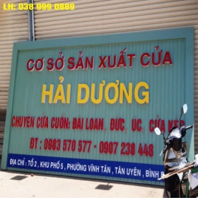 bảng tol chữ nổi mica 