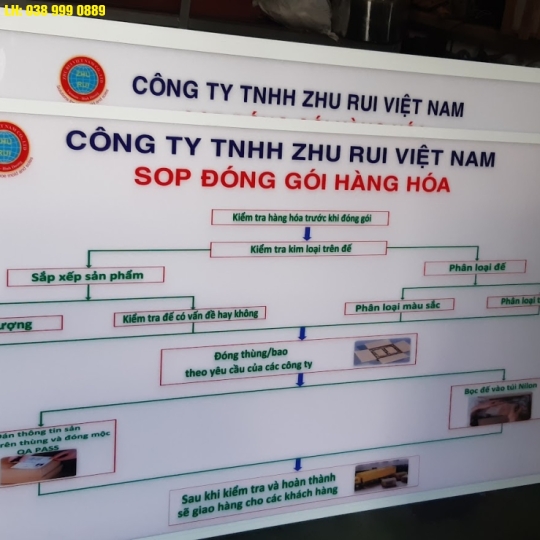 BẢNG MICA DÁN DECAL KHUNG NHÔM 