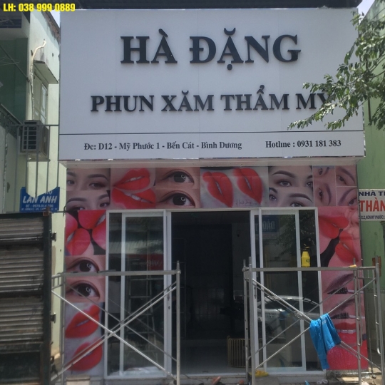 BẢNG HIỆU ALU CHỮ NỔI MICA