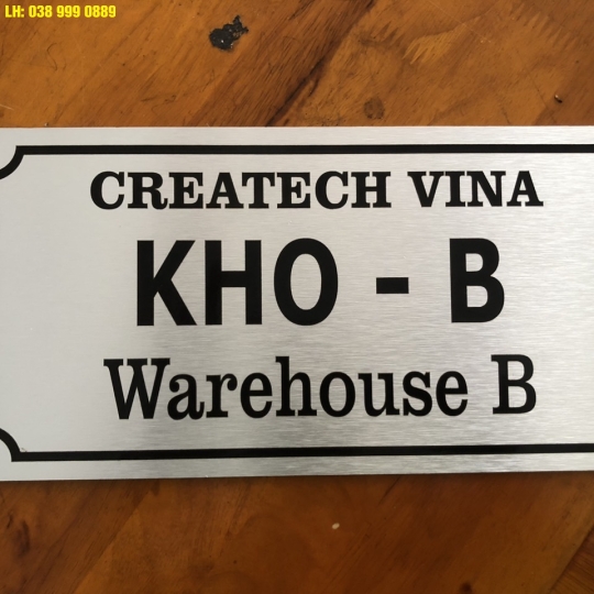 BẢNG TÊN PHÒNG CHẤT LIỆU ALU