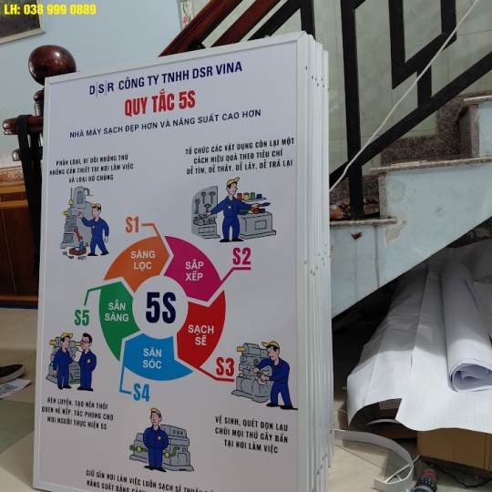 BẢNG MICA DÁN DECAL KHUNG NHÔM 