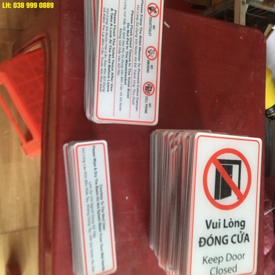 BẢNG TÊN PHÒNG, BẢNG QUY ĐỊNH, BẢNG NỘI QUY